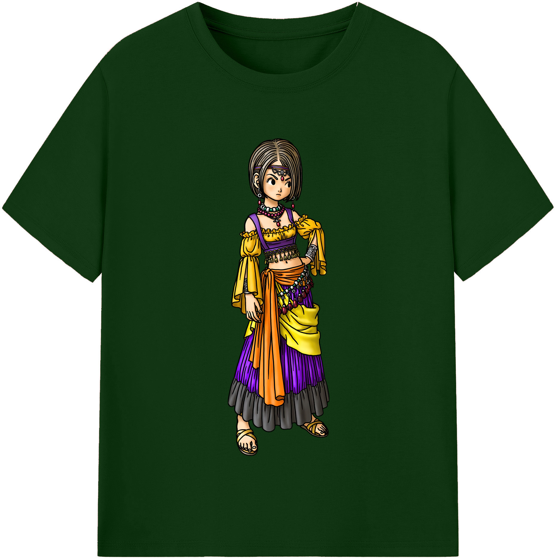 （画像用） ドラゴンクエスト Doragon Kuesuto Dragon Quest 綿100％半袖Tシャツ（フロントプリント）